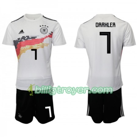 Billige Fotballdrakter Tyskland DRAHLER 7 Barn Hjemmedraktsett 2019 Kortermet